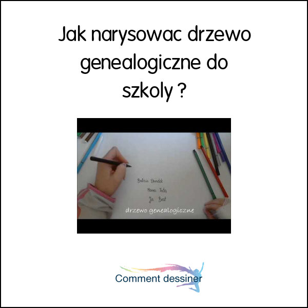 Jak narysować drzewo genealogiczne do szkoły